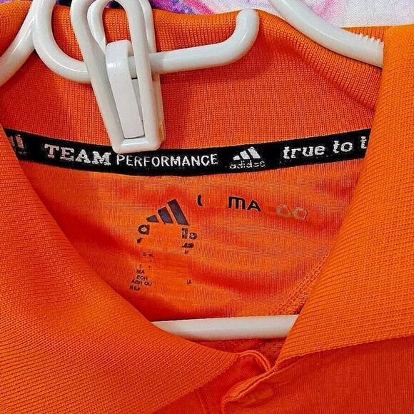Adidas Tennessee Volunteers Polo Shirt M Orange Climacool Team Performance Golf - Picture 3 of 6